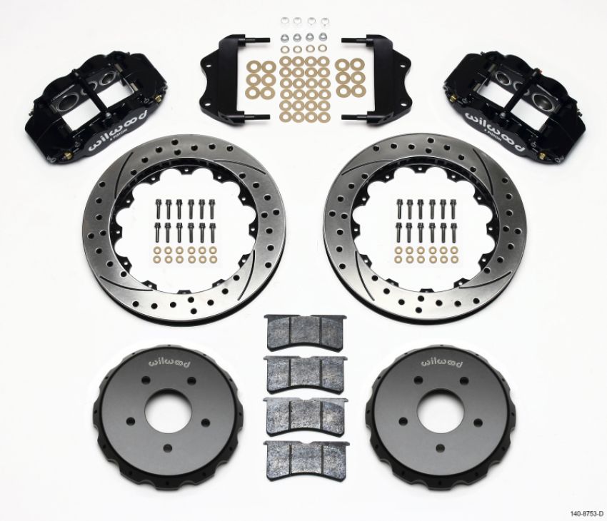 Wilwood 140-8753-D Narrow Superlite 6R Front Hat Kit 13.06in Drilled 2004-2006 Pontiac GTO