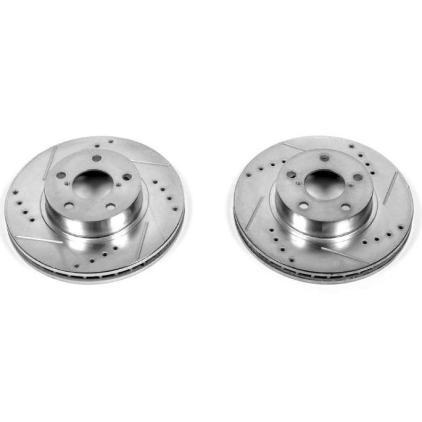 PowerStop JBR358XPR PowerStop Evolution Performance Drilled, Slotted & Plated Brake Rotor Pair