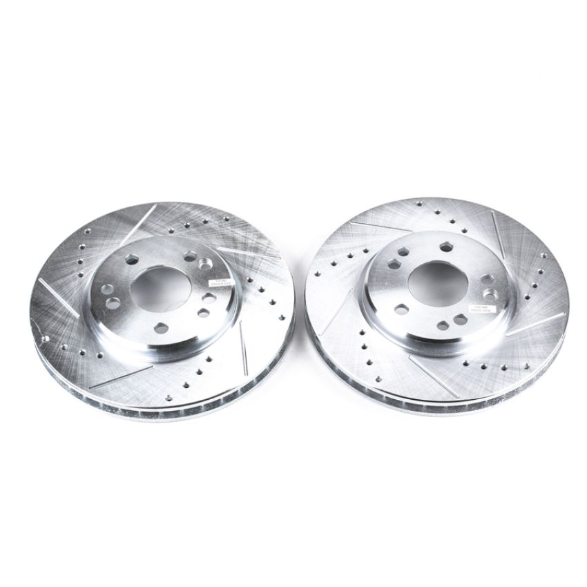 PowerStop EBR418XPR PowerStop Evolution Performance Drilled, Slotted & Plated Brake Rotor Pair