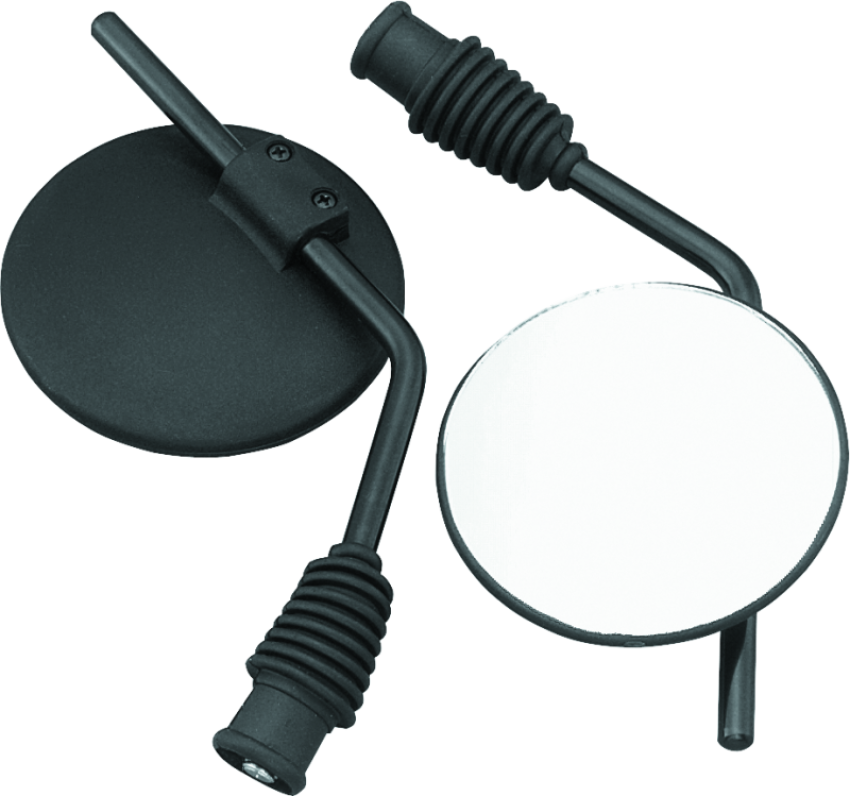 BikeMaster 601117 Universal Enduro Mirror 10mm - Each -Black