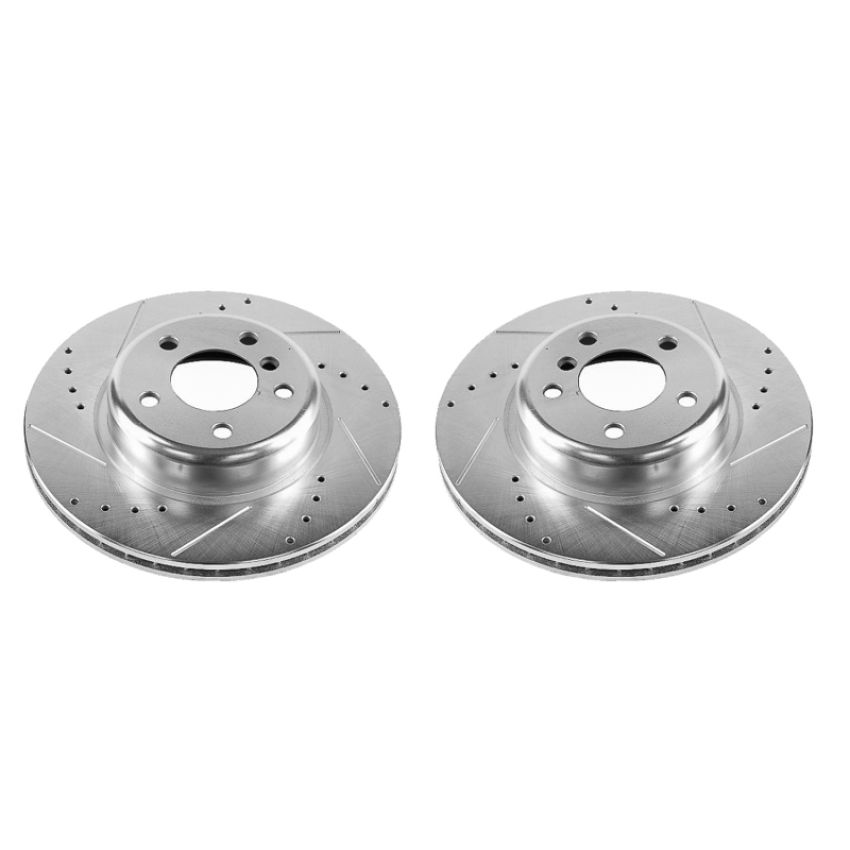 PowerStop EBR1234XPR PowerStop Evolution Performance Drilled, Slotted & Plated Brake Rotor Pair