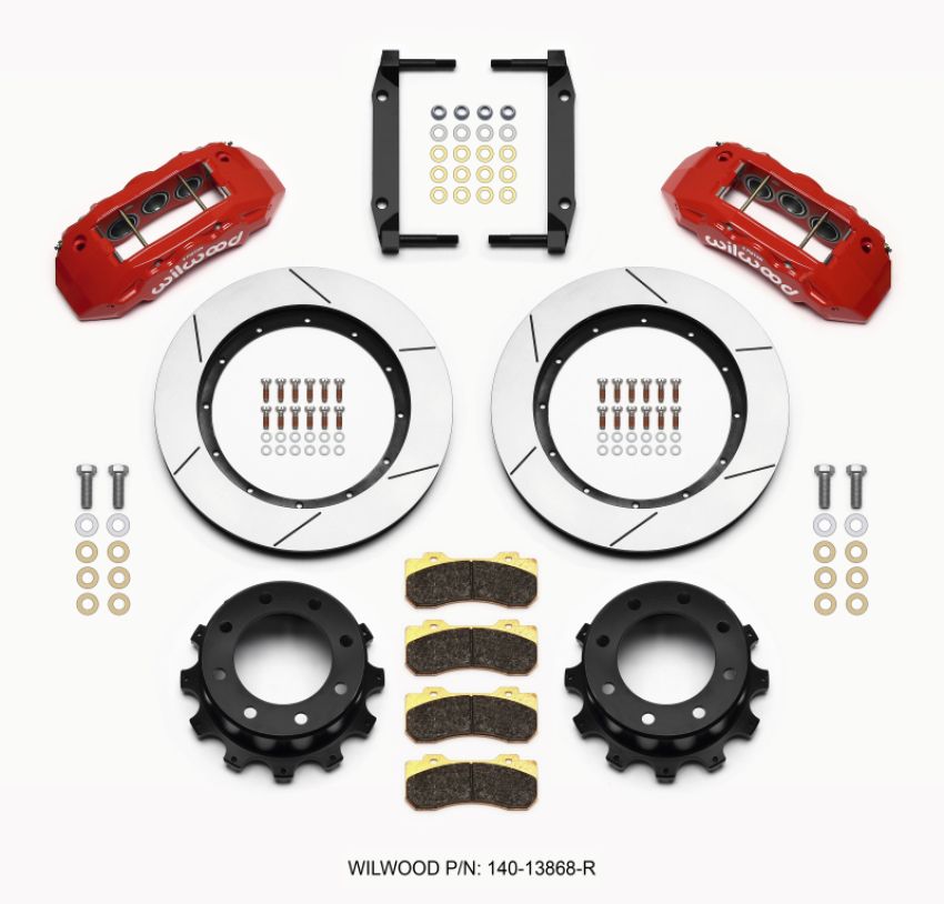 Wilwood 140-13868-R TX6R Rear Kit 15.50in Red 2005-2012 Ford F250/F350 4WD