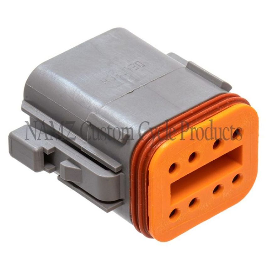 NAMZ DP-8G Deutsch DT Series 8-Wire Plug & Wedgelock - Grey (Repl. HD 72138-94GY)