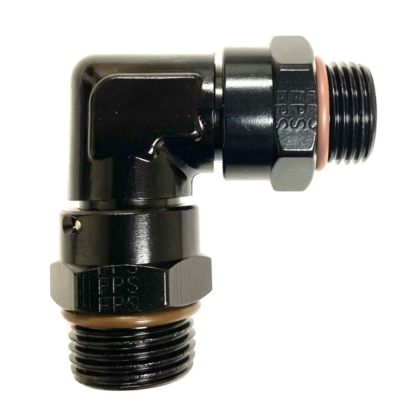 Fragola -6AN x -6AN (9/16-18) ORB 90 Degree Swivel Adapter