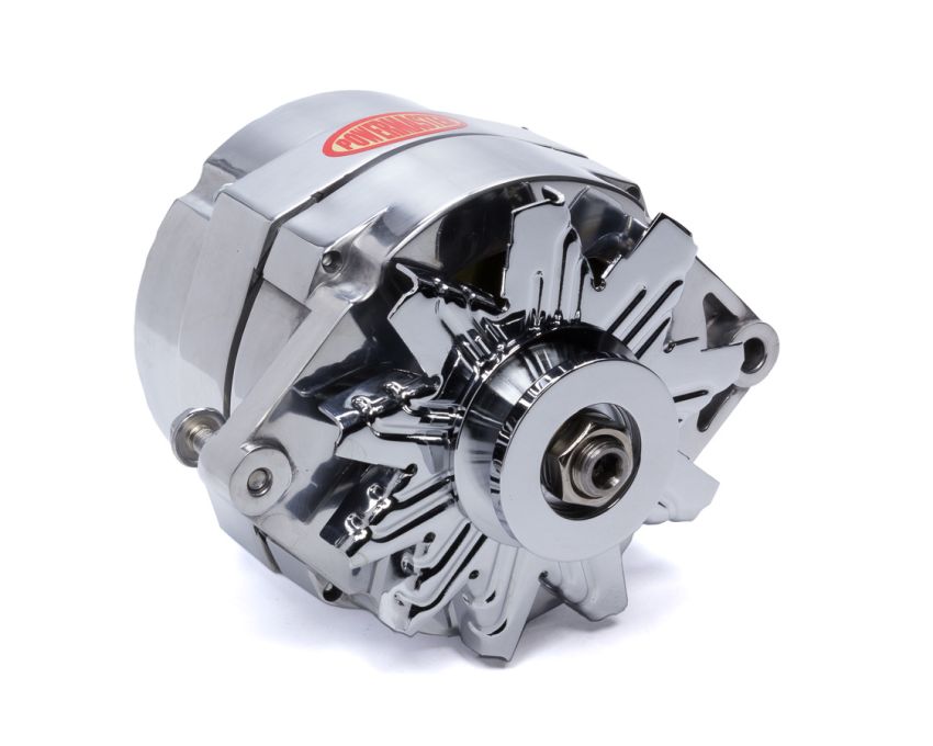 POWERMASTER PWM67127 Alternator GM 10SI  1V- Pulley 100 Amp Polished