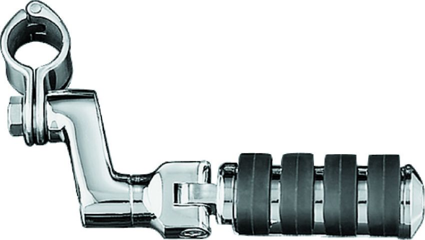 Kuryakyn 7999 Large ISO Offset Highway Pegs With 1-1/4inch Clamp Chrome (Pair)