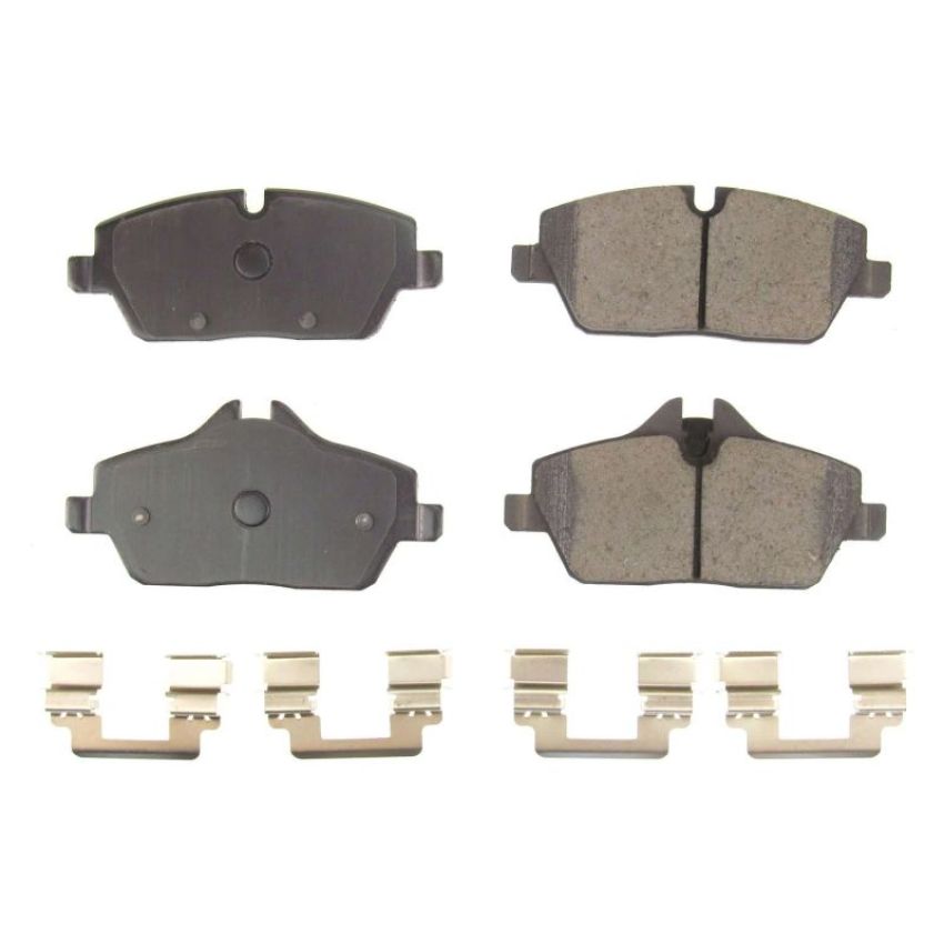 PowerStop 17-1308A PowerStop - Z17 Low-Dust Ceramic Brake Pads with Hardware
