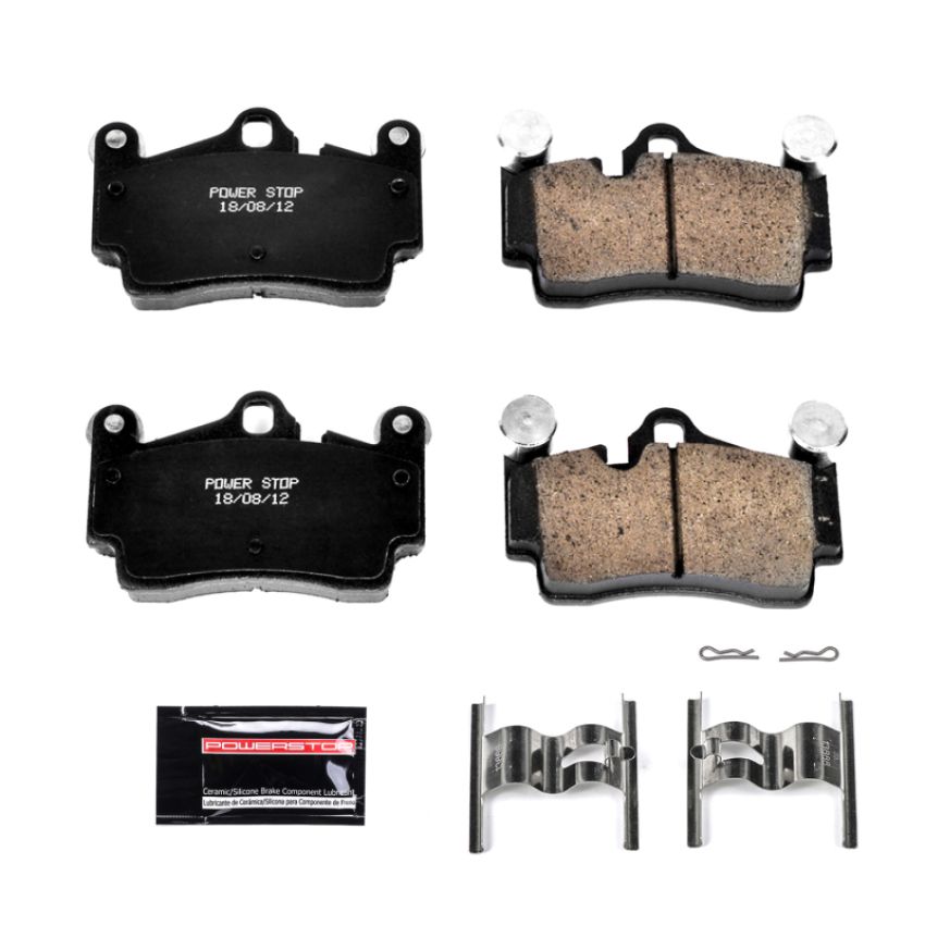 PowerStop Z23-978 PowerStop - Z23 Daily Driver Carbon-Fiber Ceramic Brake Pads with Hardware Kit