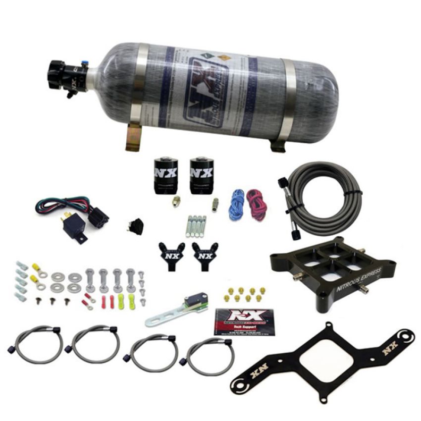 Nitrous Express 60042-12 4150 BILLET CROSSBAR STAGE 6 (50-100-150-200-250-300HP) WITH COMPOSITE BOTTLE.