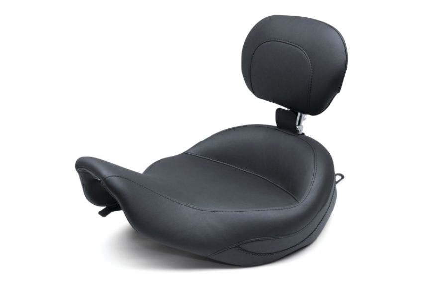 Mustang Motorcycle 79457 Mustang 97-07 Harley Rd King, 06-07 Str Glide, 00-05 Eagle Touring Solo Seat-Black