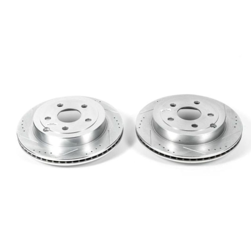 PowerStop AR82135XPR PowerStop Evolution Performance Drilled, Slotted & Plated Brake Rotor Pair