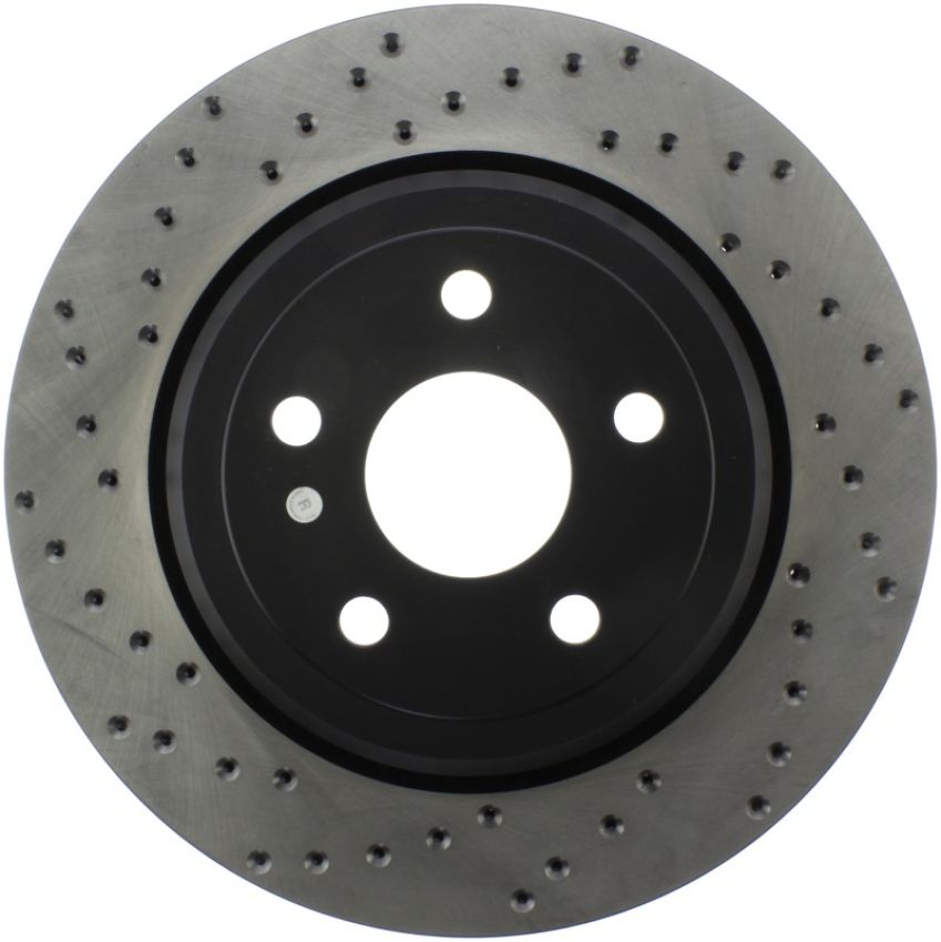 Stoptech 128.58009R Sport Cross Drilled Brake Rotor - Front Left