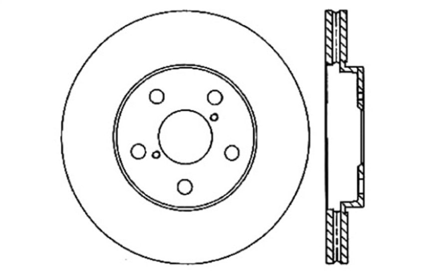 Stoptech 128.44140L Drilled Sport Brake Rotor