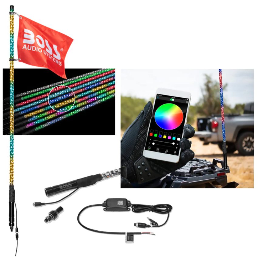 BOSS Audio Systems 24in IP67 ATV Whip