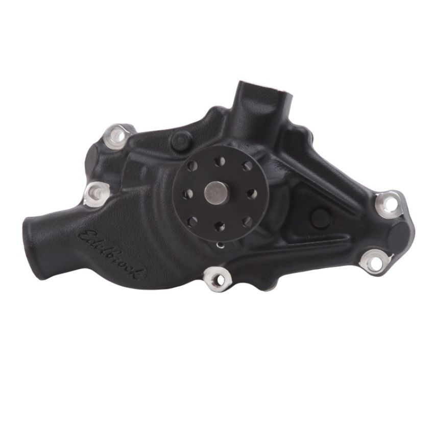 EDELBROCK EDE88103 SBC Water Pump - Short Black