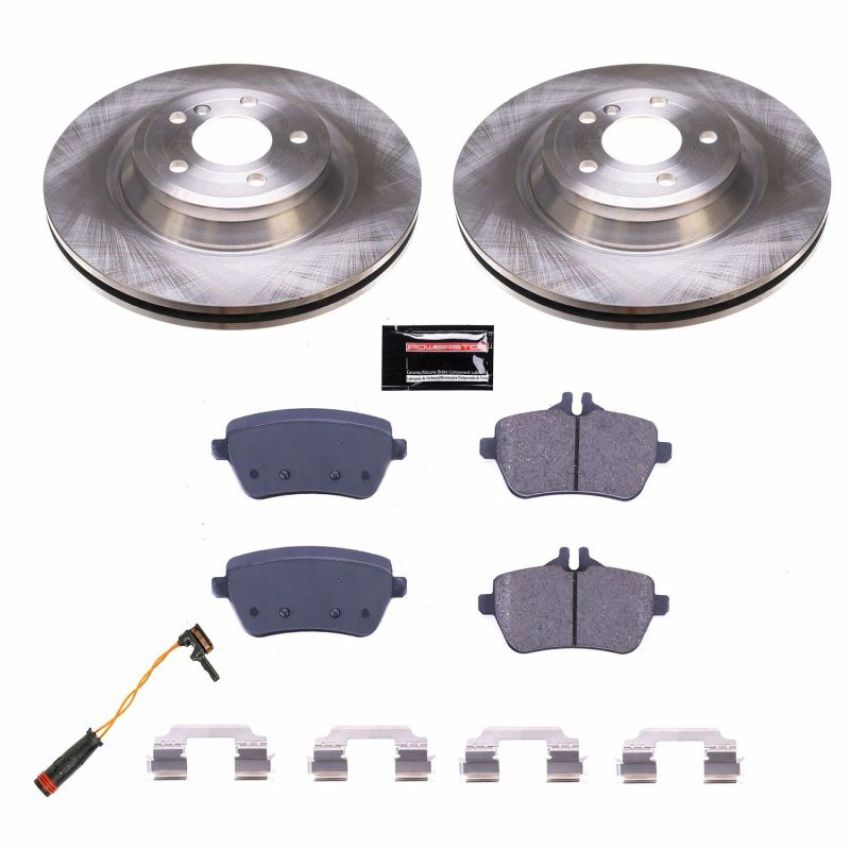 PowerStop KOE6904 OE Stock Replacement Low-Dust Ceramic Brake Pad and Rotor Kit