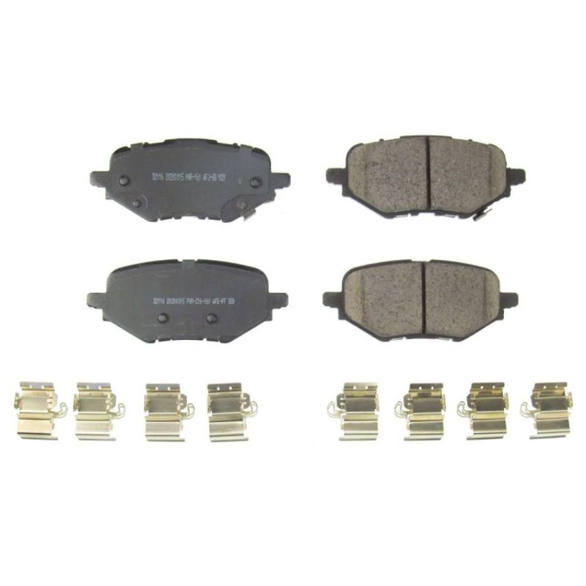 PowerStop 17-2116 PowerStop - Z17 Low-Dust Ceramic Brake Pads with Hardware