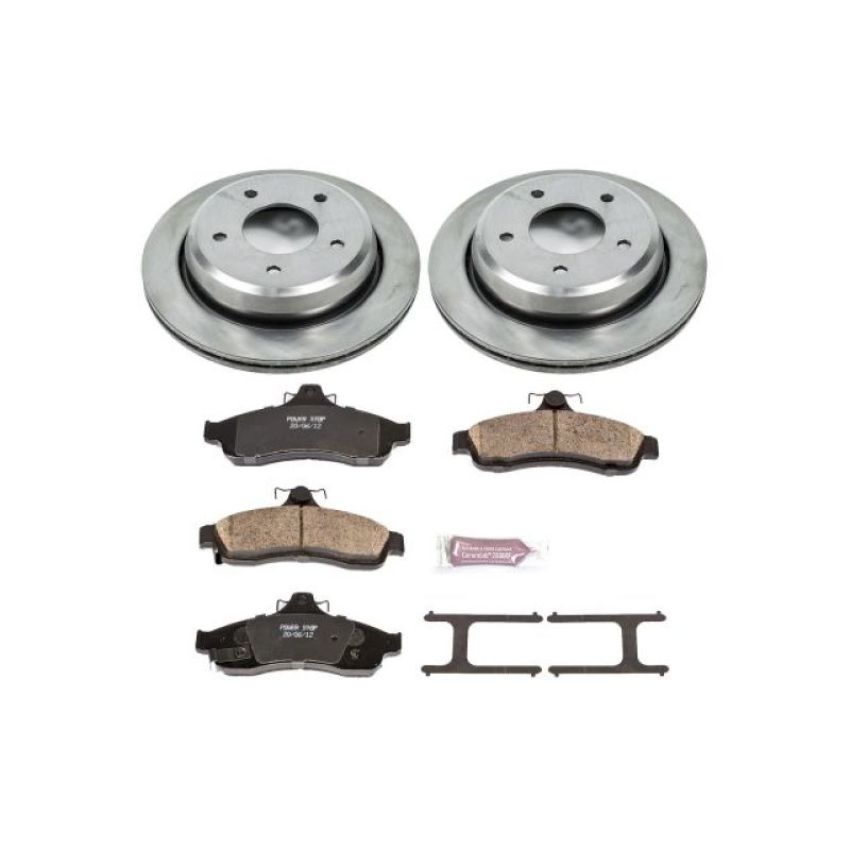 PowerStop KOE5064 OE Stock Replacement Low-Dust Ceramic Brake Pad and Rotor Kit