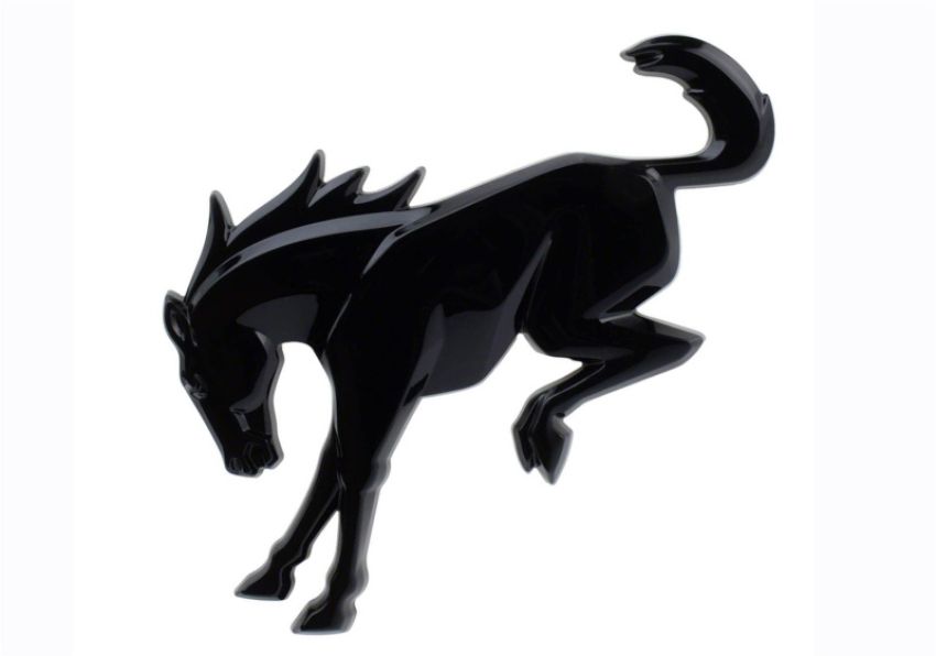 Ford Racing M-1447-BRB 2021-2025 Bronco Rear Emblem-Gloss Black