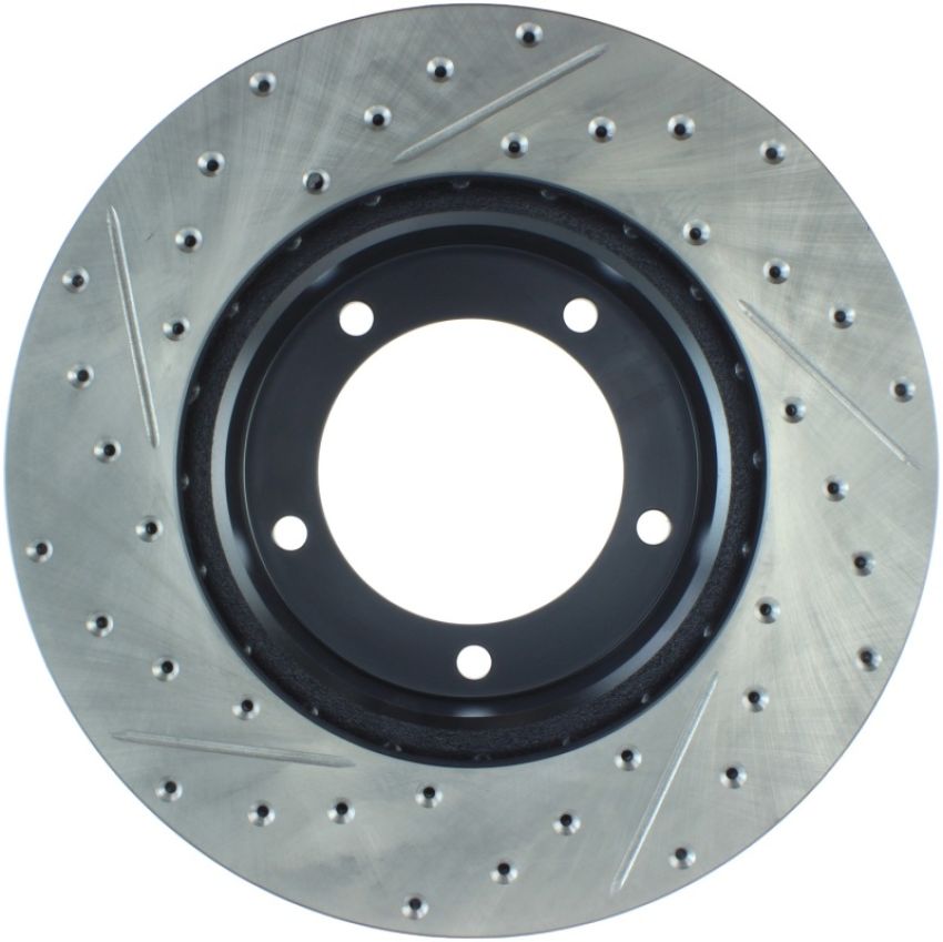 Stoptech 127.44086L Slotted & Drilled Sport Brake Rotor