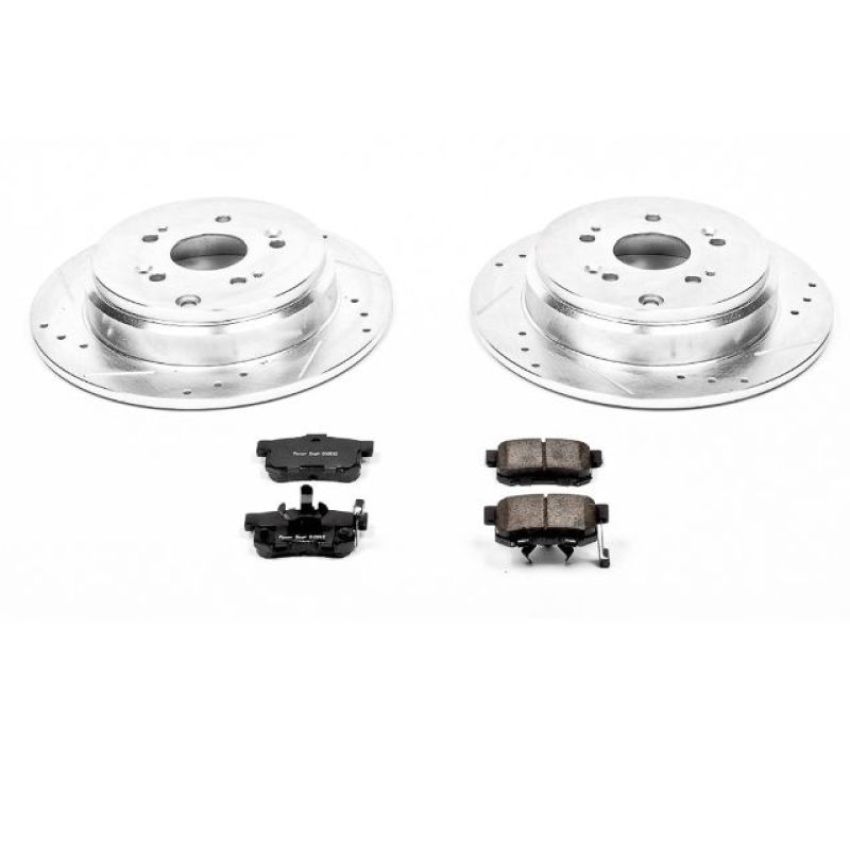 PowerStop K206 Z23 Daily Driver Carbon-Fiber Ceramic Brake Pad and Drilled & Slotted Rotor Kit