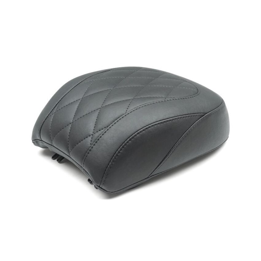 Mustang Motorcycle 83027 Mustang 18-21 Harley Fat Boy Wide Tripper Passenger Seat Diamond Stitch - Black
