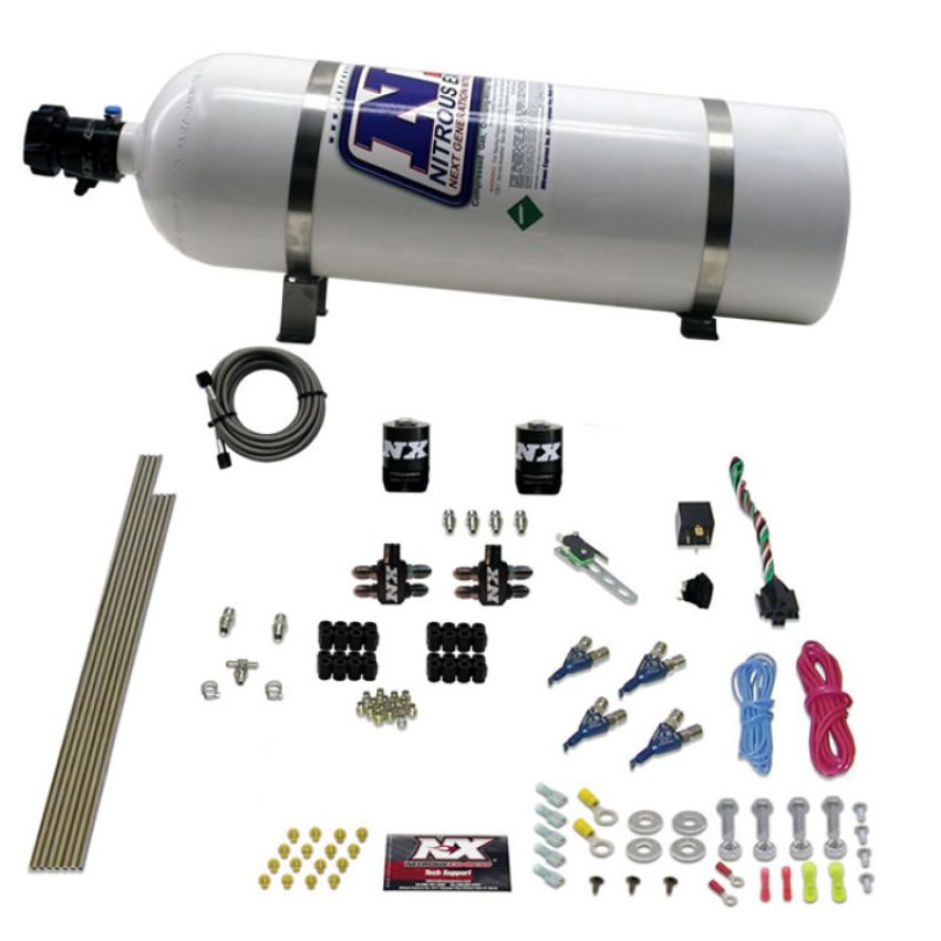 Nitrous Express 80004EFI-15 4CYL GASOLINE EFI (50-250HP) WITH 15LB BOTTLE