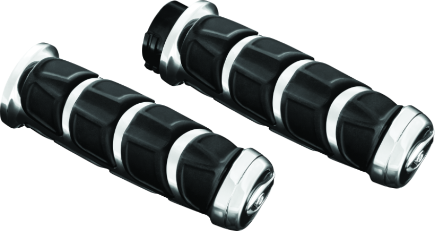 Kuryakyn 6375 Kinetic Grips Metric Chrome