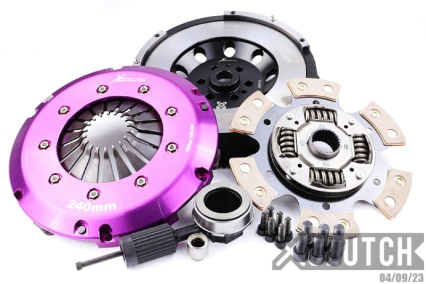 XCLUTCH XKBM24566-1R 2011 BMW 1 Series M Base 3.0L Stage 2R Extra HD Sprung Ceramic Clutch(6 Bolt/PB in Flywheel)