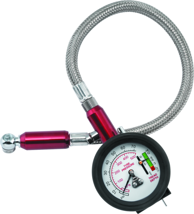 BikeMaster 151792 Tire Gauge 2-1 0-60 PSI