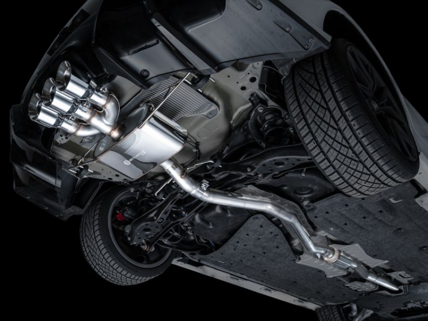 AWE Tuning 3015-52335 2024 Acura Integra Type S DE5 FWD Touring Edition Exhaust w/ Triple Chrome Silver Tips