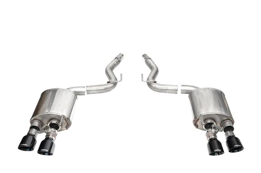 CORSA Performance 21267BLK Corsa 2024 Ford Mustang Dark Horse 5.0L 3in Dual Rear Axle-Back w/Twin 4.5in Black PVD SlashTips