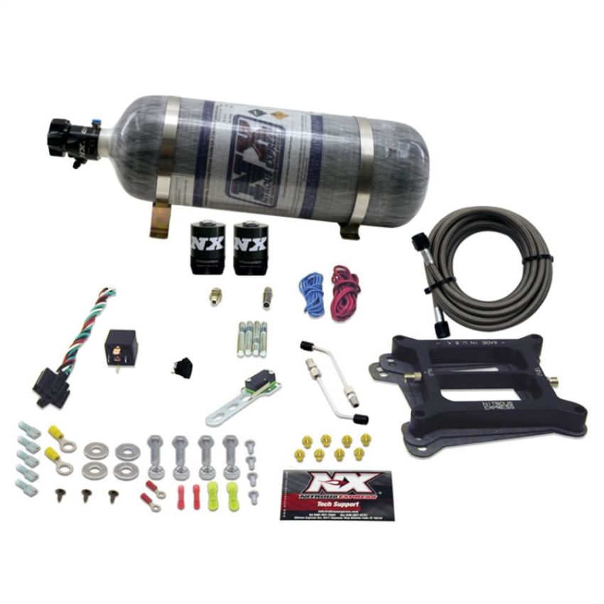 Nitrous Express 50045-12 4150 4-BBL/ALCOHOL (100-200-300-400-500HP) WITH COMPOSITE BOTTLE