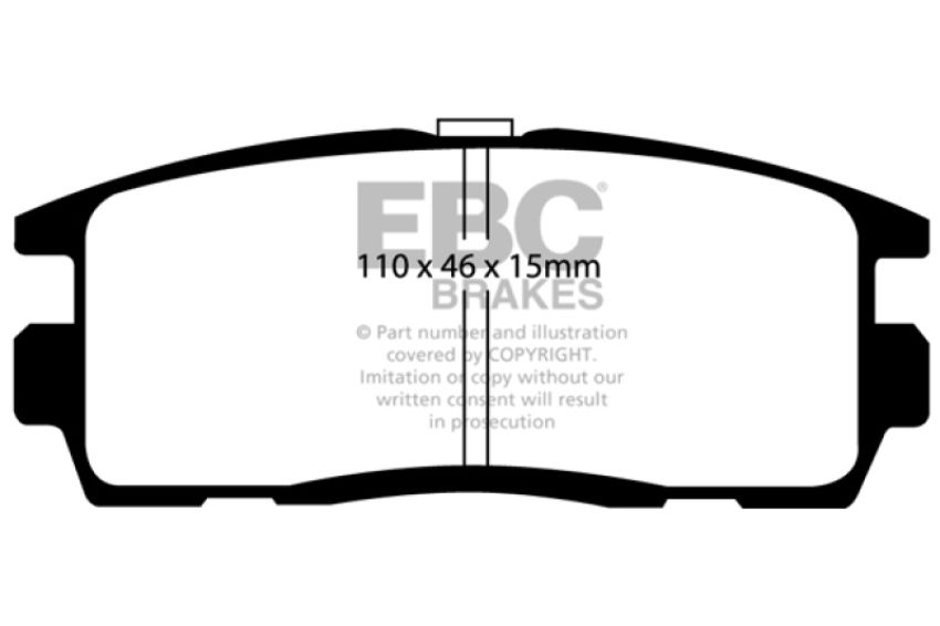 EBC Brakes DP61797 6000 Series Greenstuff Truck/SUV Brakes Disc Pads