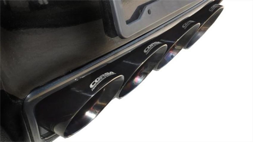 CORSA Performance 14762BLK Corsa 14-19 Chevy Corvette C7 Coupe 6.2L V8 AT/MT 2.75in Valve-Back Dual Rear Exit Black Xtreme Exht