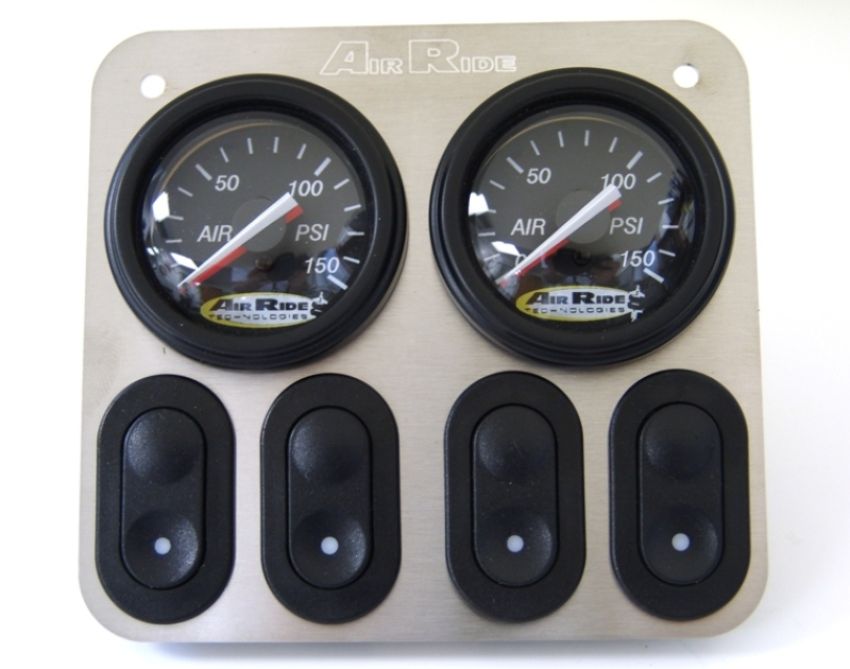 Ridetech 31194000 4-Way 12 volt analog control panel for air suspension. For use with 12v valves.