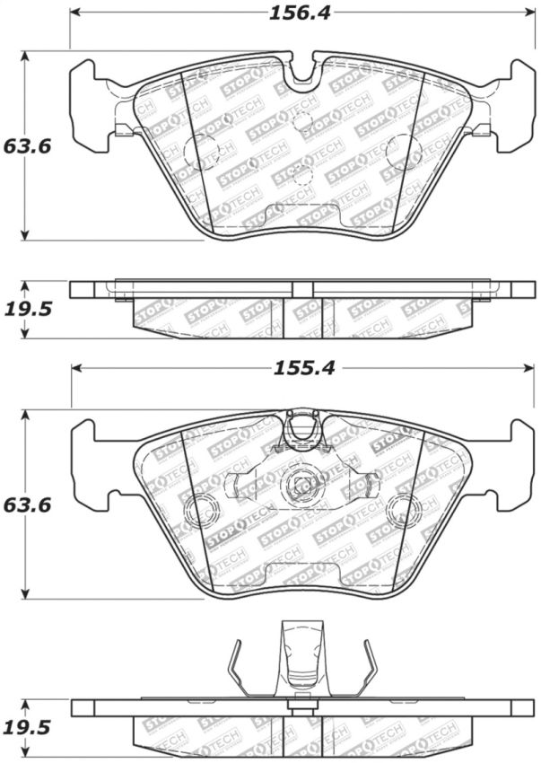 Stoptech 309.09470 Performance 06-09 BMW M3/Z4 (E86/E89) Front Brake Pads