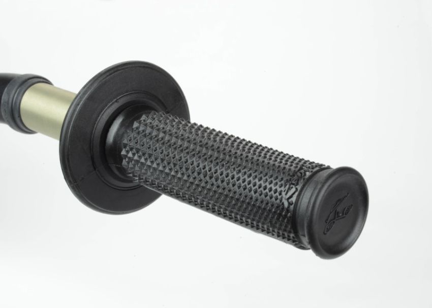 Renthal G198 Ultra-Tacky Dual Compound Grips Tapered 1/2 Waffle - Black
