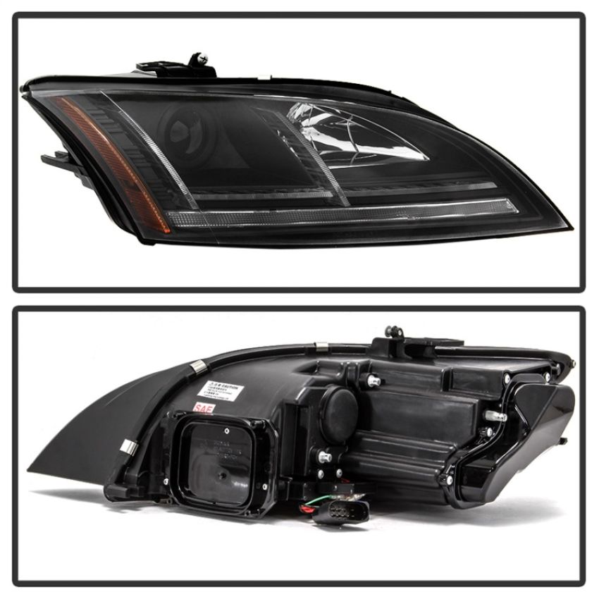 SPYDER 5085535 Projector Headlights - Sequential Turn Signal - Black