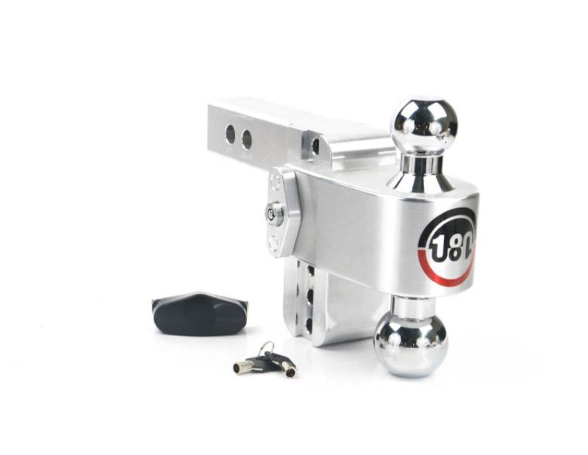Weigh Safe CTB4-2 180 Hitch 4in Drop Hitch & 2in Shank (10K/12.5K GTWR) - Aluminum