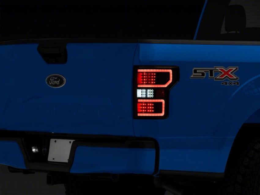 Raxiom T548144 18-20 Ford F-150 Axial Series LED Tail Lights w/ SEQL Turn Signals- Blk Housing (Clear Lens)