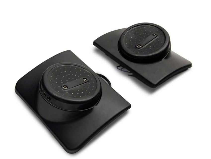 Raxiom J164240 07-18 Jeep Wrangler JK Axial Series Halo LED Tail Lights- Blk Housing (Clear Lens)
