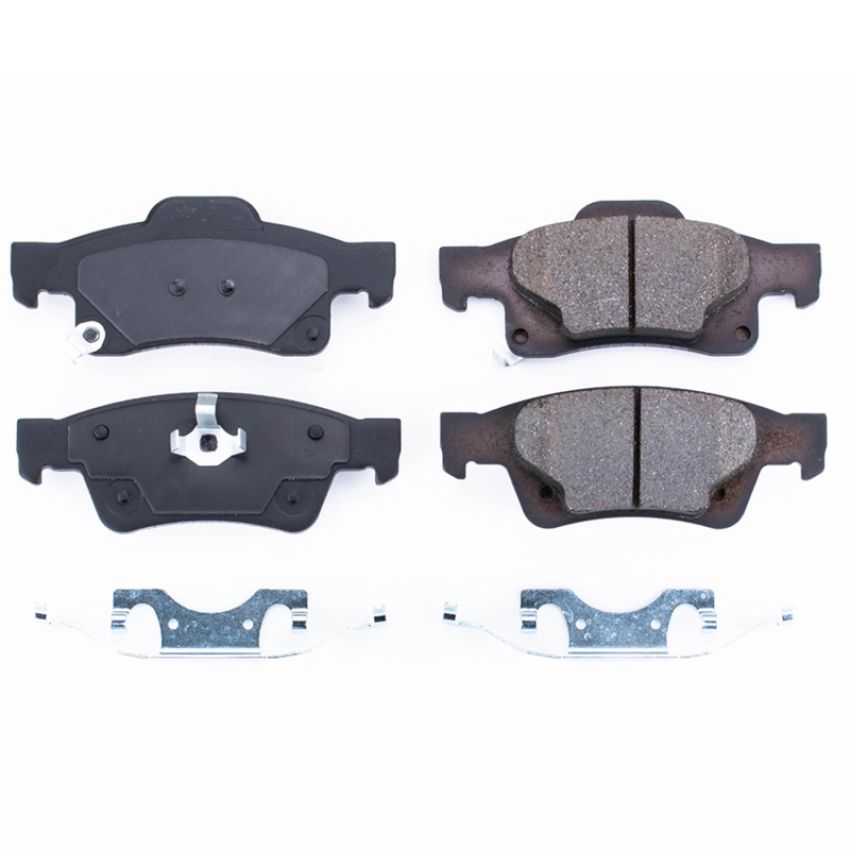 PowerStop 17-1498N PowerStop - Z17 Low-Dust Ceramic Brake Pads with Hardware