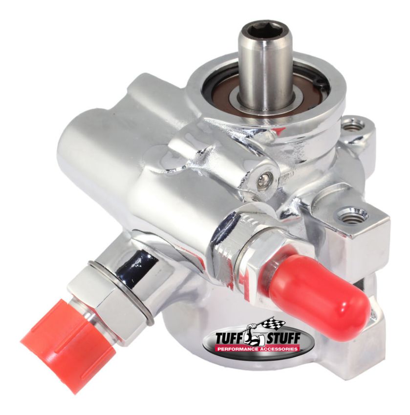 TUFF-STUFF TFS6175ALD-2 Type II Power Steering Pump Chrome w/AN Fitting