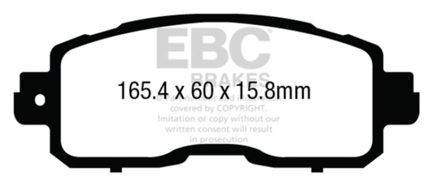 EBC Brakes DP33011C Redstuff Ceramic Low Dust Brake Pads