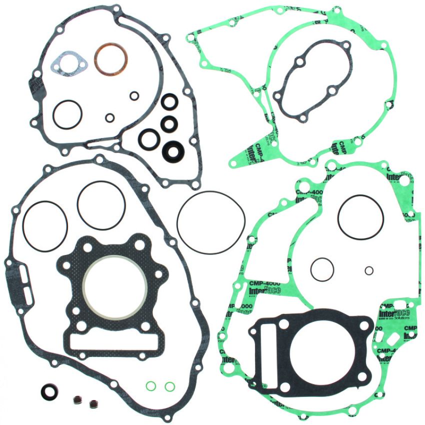 QuadBoss 564080 88-00 Honda TRX300 FourTrax Complete Gasket Set w/ Oil Seal