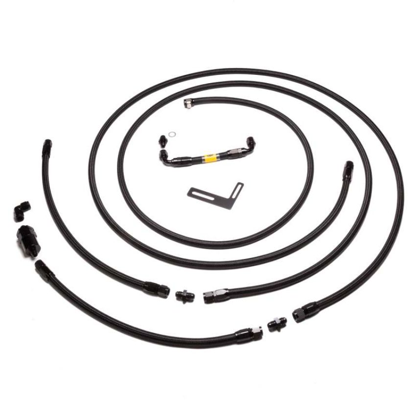Chase Bays CB-AE86-BEAMSF 83-87 Toyota AE86 Corolla (w/Beams 3S-GE) Front to Rear AN Fuel Line Kit