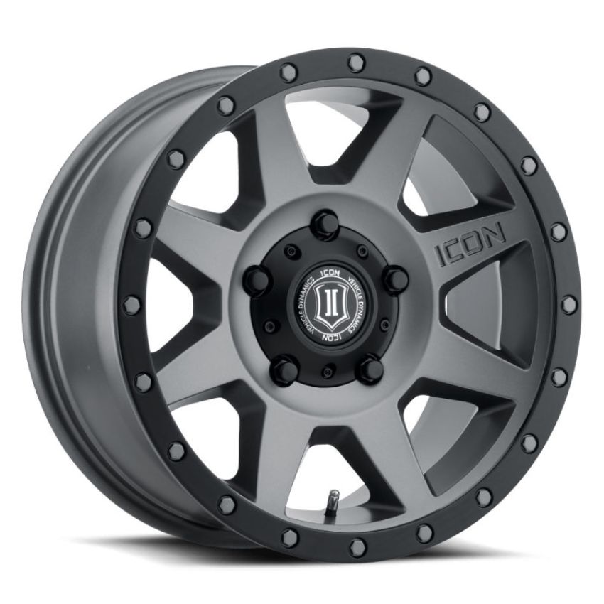ICON 1818905560TT Rebound 18x9 5x150 25mm Offset 6in BS 110.1mm Bore Titanium Wheel