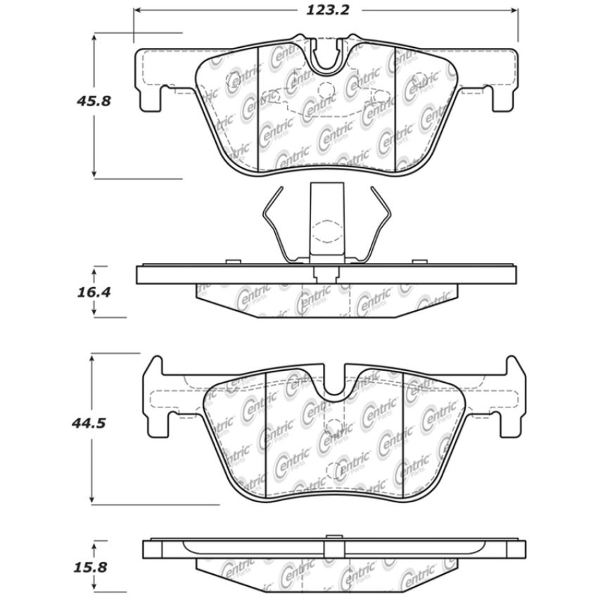Stoptech 308.16130 Street Touring Brake Pads