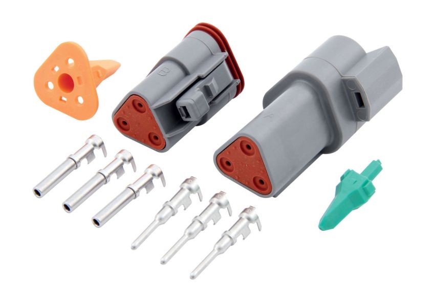 QUICKCAR RACING PRODUCTS QRP71-332 Deutsch Connector - 3-Pin